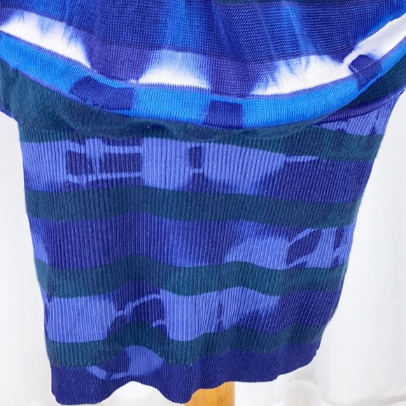 Karen Millen Drape Front Knit Bodycon Tie Dye - Picture 7 of 14